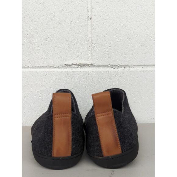 new mens Huckberry Greys Wool Outdoor Slipper sz8 black charcoal slip on main image 6